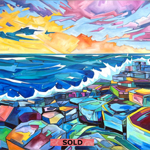 Load image into Gallery viewer, Causeway Rocks I 100cm X 100cm Oil on Canvas